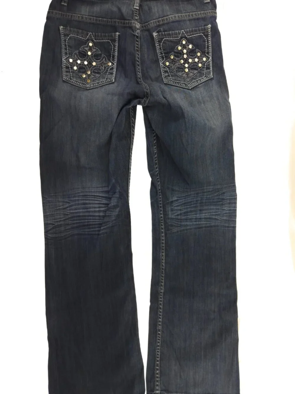 Firefly Denim Size 8 Bootcut Dark Wash Stretch Jeans